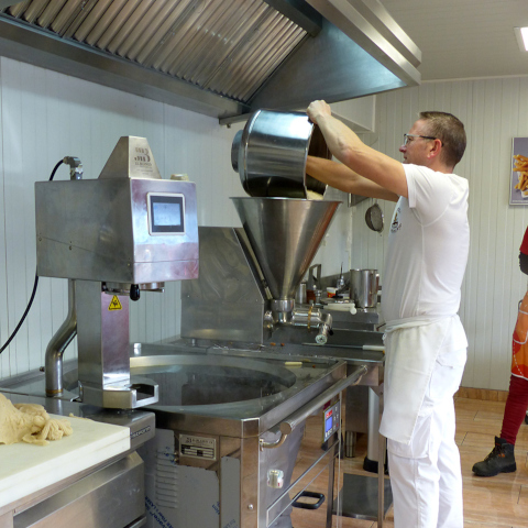 Churreria cours: mise en place de la préparation des porras